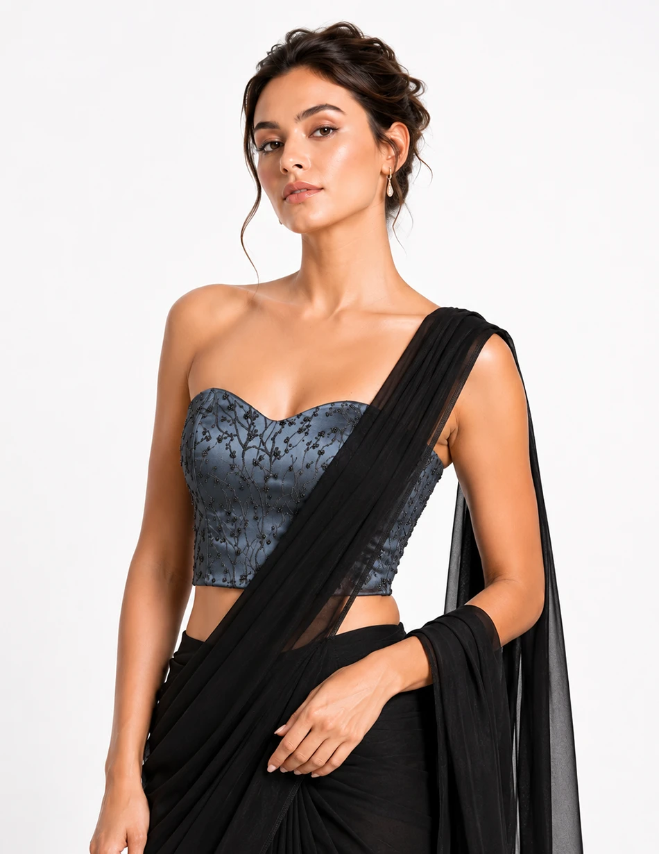 Elerra Midnight Vine Embellished Couture Corset